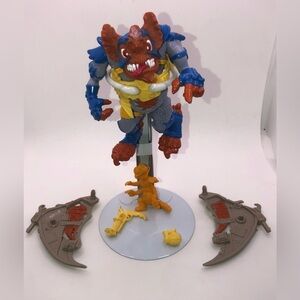 90S TMNT Wingnut & Screwloose Action Figure 100% Complete w Accessories